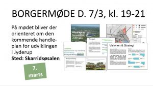 Borgermøde om handleplanen for Jyderups udviklingsprojekter @ Skarridsøsalen | Jyderup | Danmark